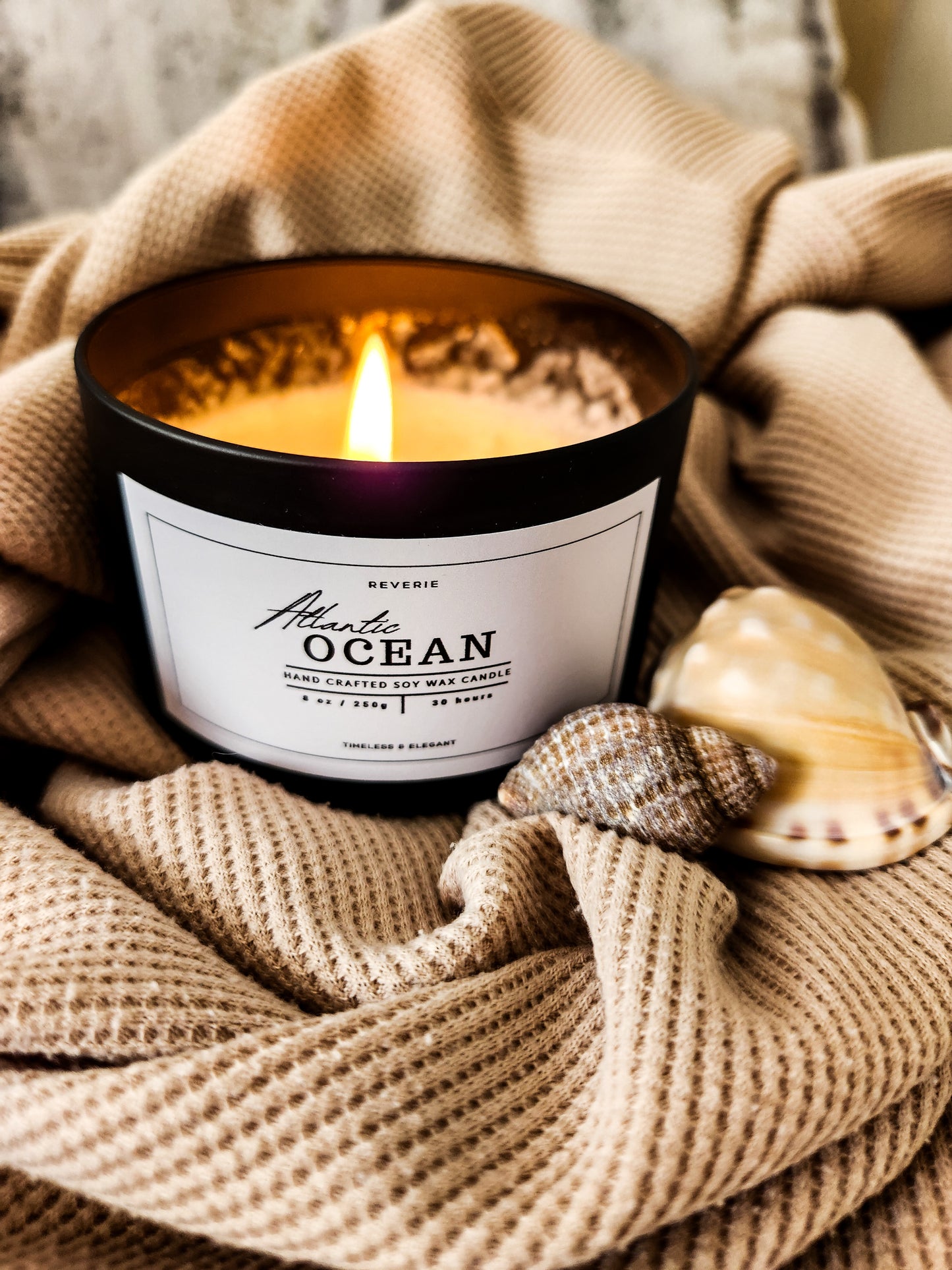 Scented Soy Wax Candle - Atlantic Ocean