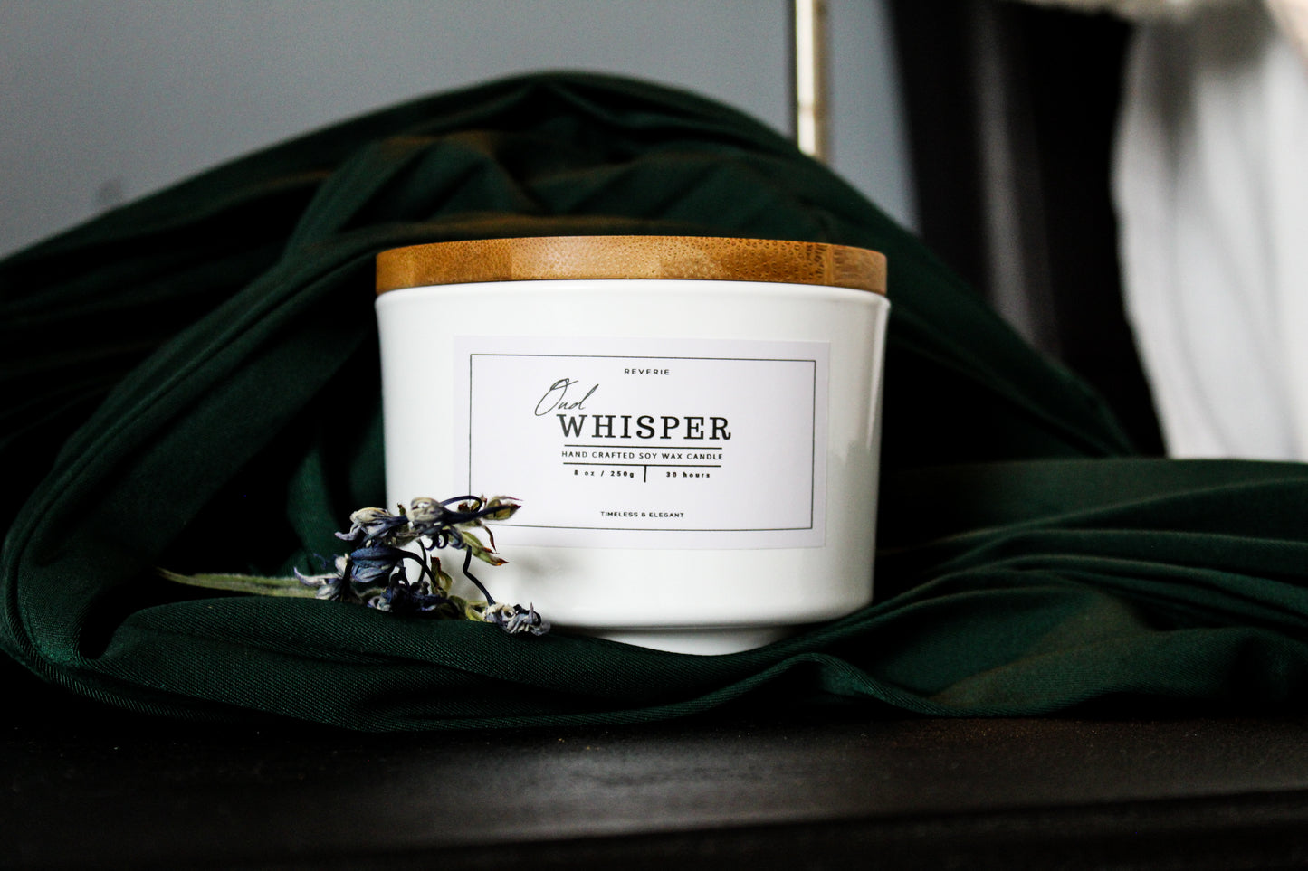 Luxury Scented Soy Wax Candle - Oud Whisper Candle