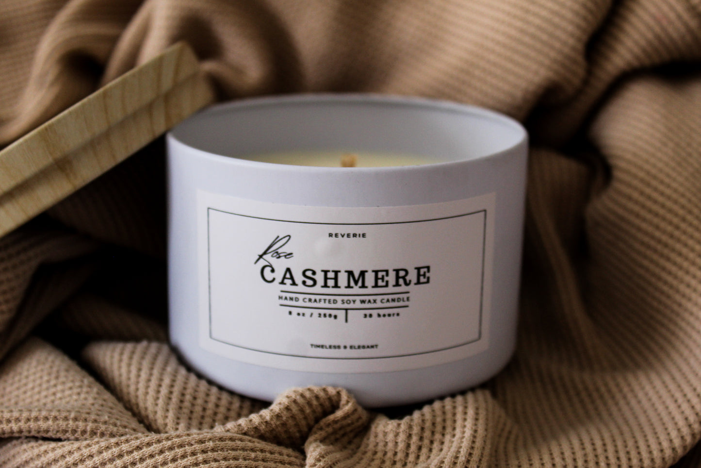 Scented Soy Wax Candle - Rose Cashmere