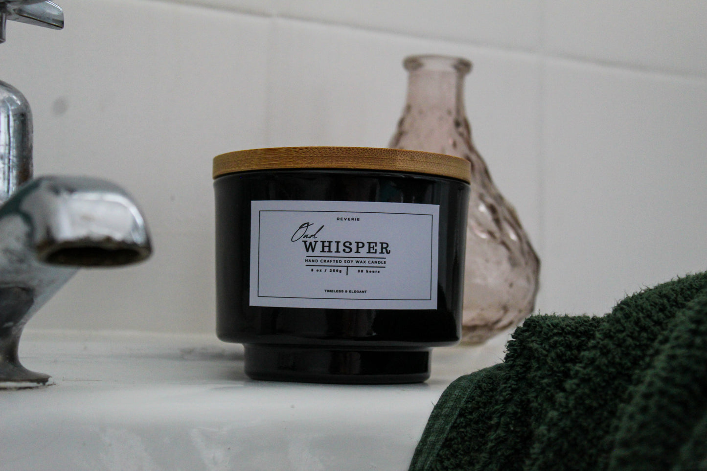 Luxury Scented Soy Wax Candle - Oud Whisper Candle