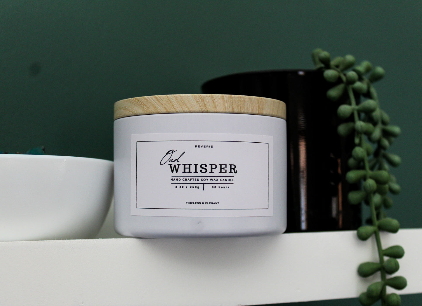 Scented Soy Wax Candle - Oud Whisper Candle